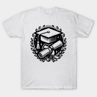 Classic Mortarboard and Diploma T-Shirt